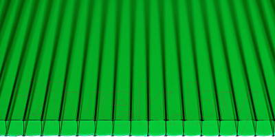 Сотовый поликарбонат Multigreen 6000x2100x4мм (зеленый)