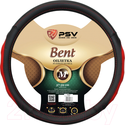 Оплетка на руль PSV Bent Fiber M / 129637 (черный/красный)