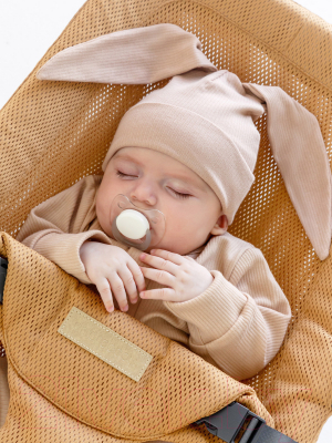 Детский шезлонг Amarobaby Baby relax / AB22-25BR/03 (бежевый)