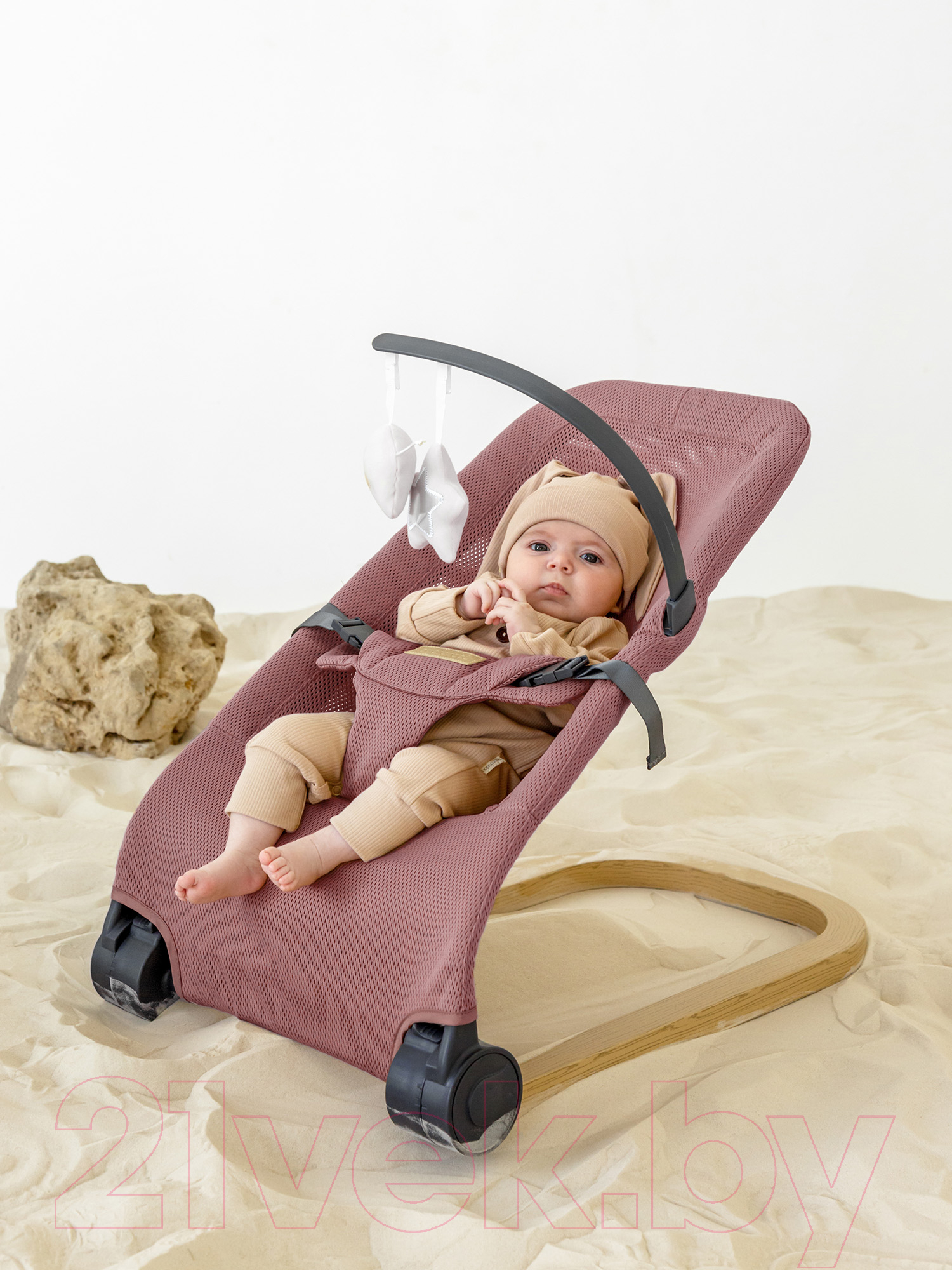 Детский шезлонг Amarobaby Baby relax / AB22-25BR/06