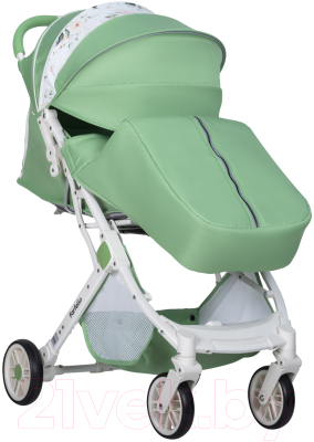Детская прогулочная коляска Farfello Comfy Go CG-101 (Green/Colorful White Frame)