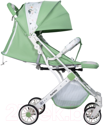 Детская прогулочная коляска Farfello Comfy Go CG-101 (Green/Colorful White Frame)