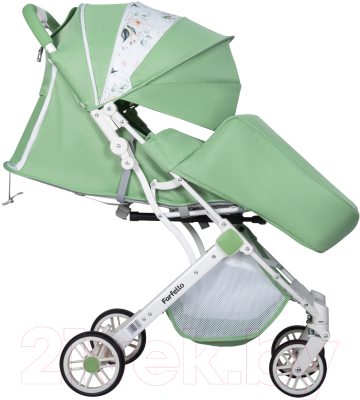 Детская прогулочная коляска Farfello Comfy Go CG-101 (Green/Colorful White Frame)