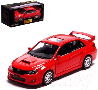 Масштабная модель автомобиля Автоград Subaru Wrx STI / 7335832 (красный)