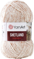Пряжа для вязания Yarnart Shetland 30% шерсть верджин, 70% акрил 220м / 9343877 (535А белый/бежеый) - 