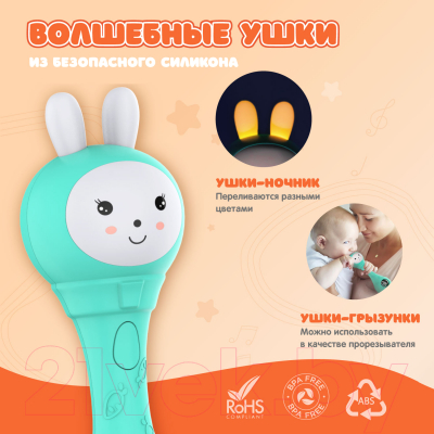 Интерактивная игрушка Alilo Зайка-Карапуз S1 / 60172 (голубой)