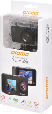 Экшн-камера Digma DiCam 420 / DC420 (черный)