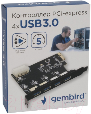 Сетевой адаптер Gembird SPCR-04