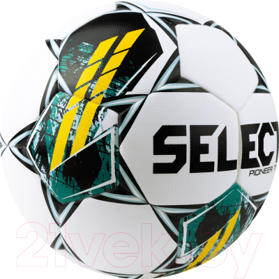 Футбольный мяч Select Pioneer TB / 0865060005 (размер 5, белый/зеленый/желтый)