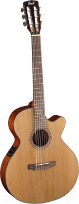 Электроакустическая гитара Cort CEC5-NAT-WBAG (натуральный, с чехлом)