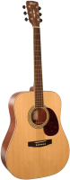 Акустическая гитара Cort EARTH100-NS-WBAG (натуральный матовый, с чехлом) - 