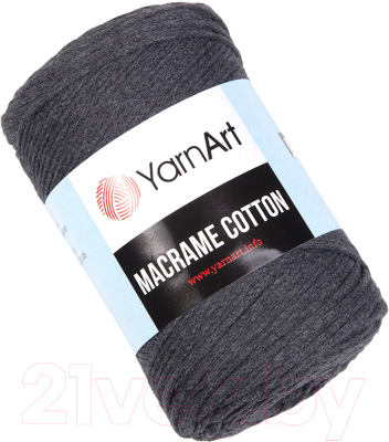 Пряжа для вязания Yarnart Macrame Cotton 20% полиэстер, 80% хлопок 225м / 9464987 (758 маренго)