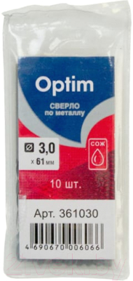 Набор сверл Optim 361030.21 (4x10шт)