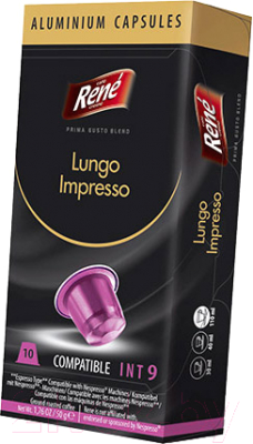 Кофе в капсулах RENE Nespresso Lungo Impresso (10кап)