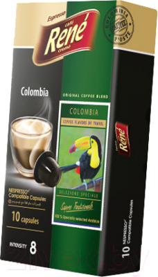 Кофе в капсулах RENE Nespresso Colombia (10кап)