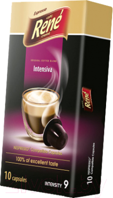 Кофе в капсулах RENE Nespresso Intensiva (10кап)