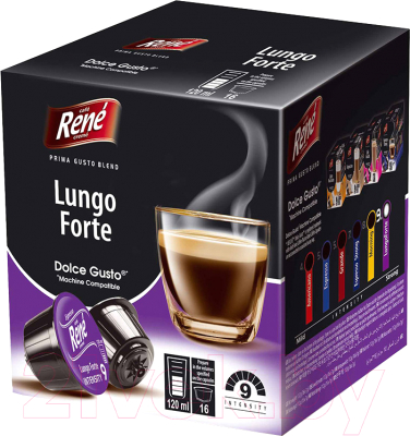 Кофе в капсулах RENE Dolce Gusto Lungo Forte (16кап)