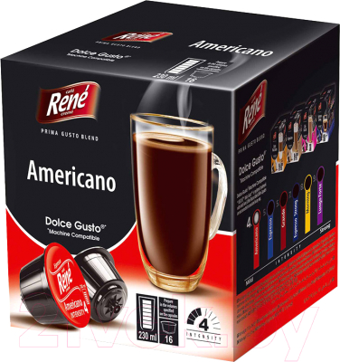 Кофе в капсулах RENE Dolce Gusto Americano (16кап)