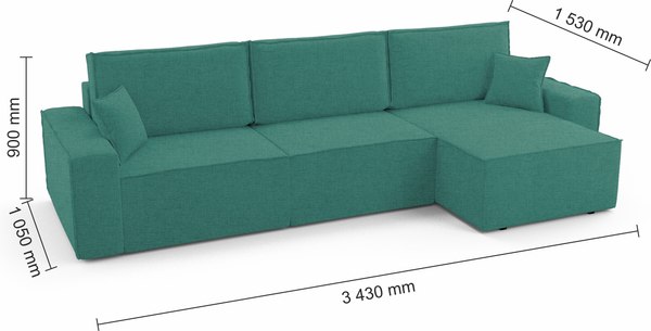 Диван угловой Mio Tesoro Бриз правый %rs_city_gde%