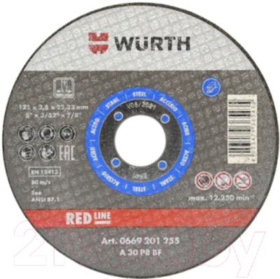 Изображение товара Отрезной диск Wurth 0669203530