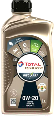 Моторное масло Total Quartz Ineo Xtra EC5 0W20 (1л)