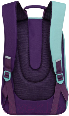 Школьный рюкзак Grizzly RD-345-1 (мятный/фиолетовый)