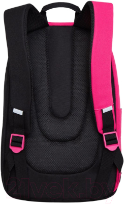 Школьный рюкзак Grizzly RD-345-1 (розовый/черный)