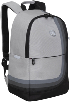 Школьный рюкзак Grizzly RD-345-1 (серый/черный) - 