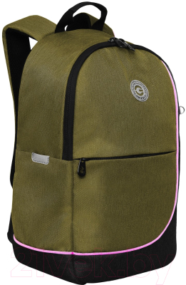 Школьный рюкзак Grizzly RD-345-2 (хаки/черный)