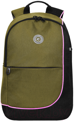 Школьный рюкзак Grizzly RD-345-2 (хаки/черный)
