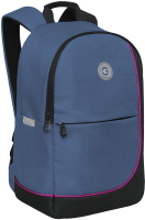 Школьный рюкзак Grizzly RD-345-2 (голубой/черный) - 
