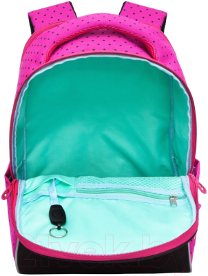 Школьный рюкзак Grizzly RG-367-2 (черный/розовый)