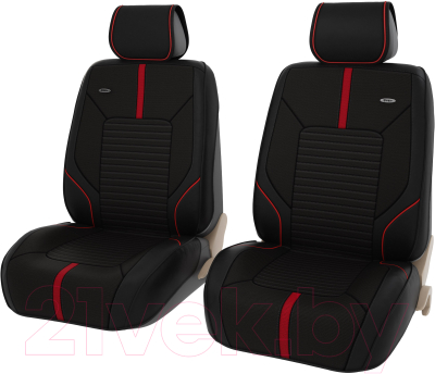 Комплект чехлов для сидений PSV Cross 2D / 131865 (черный/красный)