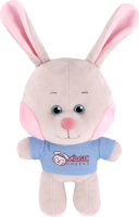 Мягкая игрушка Maxitoys Зайка с розовыми щечками в футболке / MT-MRT-MG01202303-25 - 