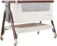 Детская кроватка Tutti Bambini CoZee Luxe с колесами (Walnut/Cream) - 