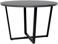 Обеденный стол Millwood Лофт Орлеан Л D120x75 (антрацит/металл черный) - 