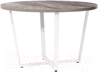 Обеденный стол Millwood Лофт Орлеан Л D120x75 (сосна пасадена/металл белый)