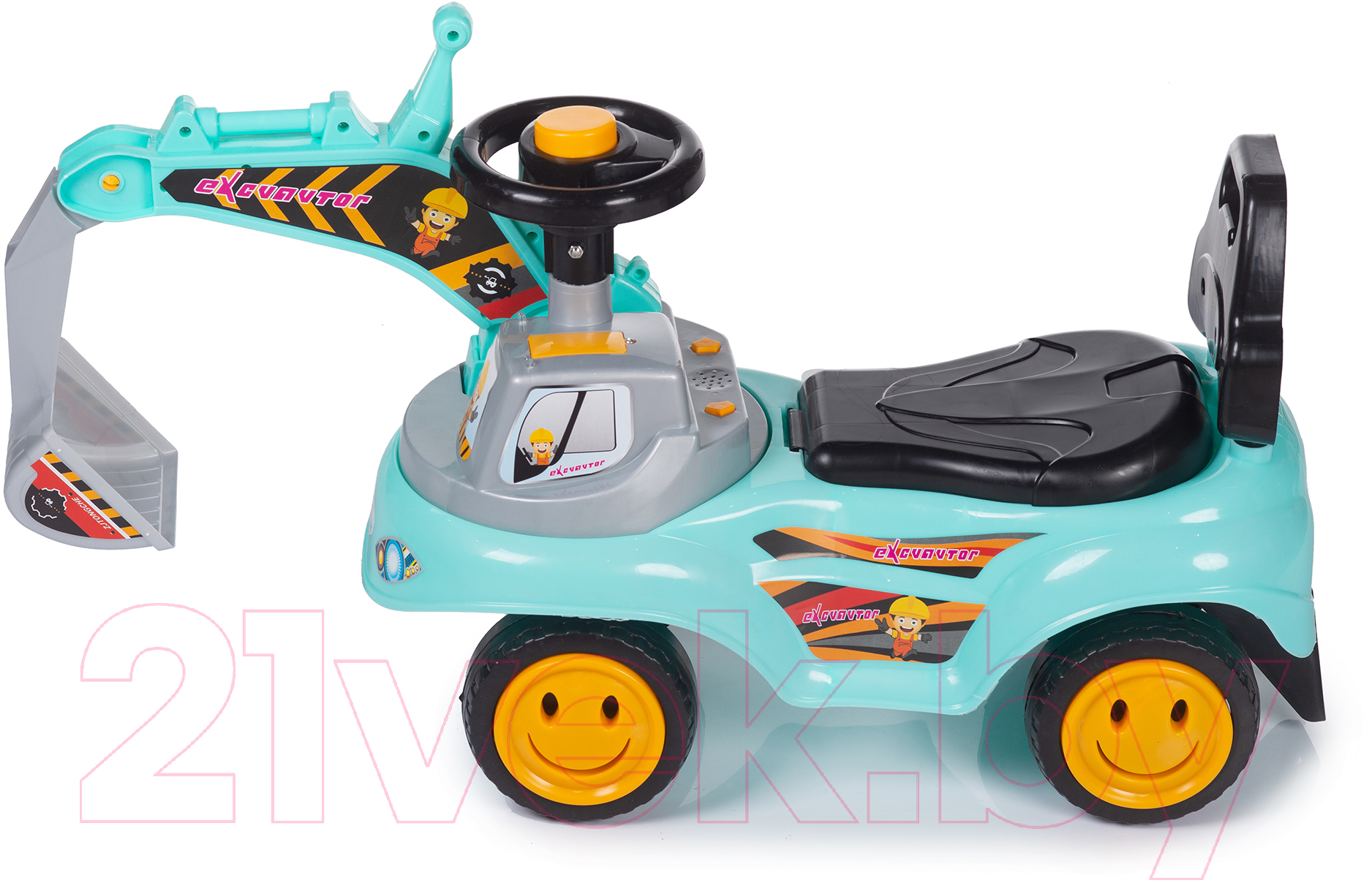 Каталка детская Babyhit Экскаватор Little Worker / RC200 (бирюзовый) — фото 2