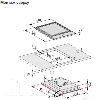 Индукционная варочная панель Miele SmartLine CS 7632 FL