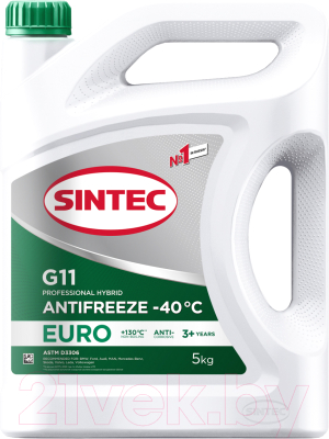 Антифриз Sintec Euro G11 -40 / 990554 (5кг, зеленый)
