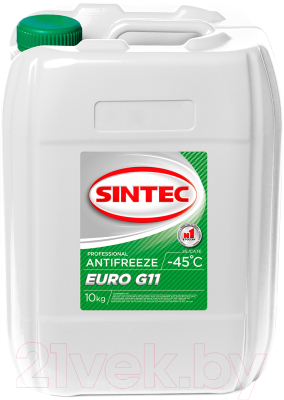 Антифриз Sintec Euro G11 -45 / 802561 (10кг, зеленый)