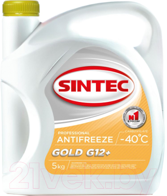 Антифриз Sintec Gold G12+ / 990558 (5кг, желтый)