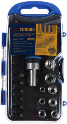 Отвертка Tundra 5200499 (с набором бит и торцевых головок)