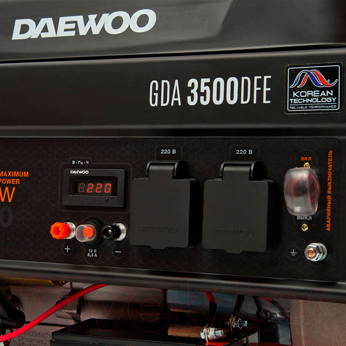 Бензиновый генератор Daewoo Power GDA 3500DFE