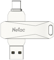 Usb flash накопитель Netac USB Drive U782C USB3.0+TypeC (NT03U782C-064G-30PN) - 