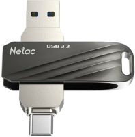 Usb flash накопитель Netac 64GB USB 3.2 Gen1 (NT03US11C-064G-32BK) - 