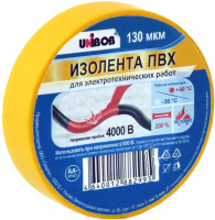 

Изолента Unibob, ПВХ 15ммx20м 130мкн 59649.21