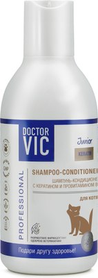 Шампунь для животных Doctor VIC С кератином и провитамином B5 для котят (200мл) - 