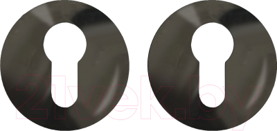 Накладка на цилиндр Trodos ET круг 03 (черный никель)