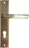 Ручка дверная Vrata A861 (алюминий, никель/золото) - 